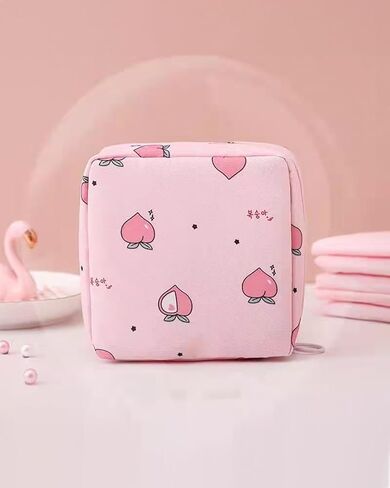 Sanitary Napkin Storage Bag, Portable Menstrual Period Storage Bag, Tampon Storage Bag, Cute Cartoon Storage Bag for Ladies' Daily Use DJA634-02 in Saudi Arabia