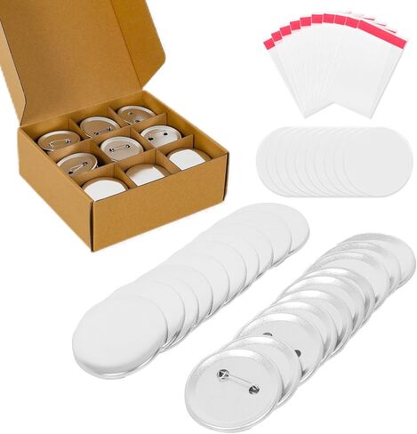 110 Sets 58mm / 2.28 inch (Approx. 2.25) Button Maker Supplies, Blank Pins Buttons Press for DIY Badge Maker Machine, Parts to Create Custom Pins in Saudi Arabia
