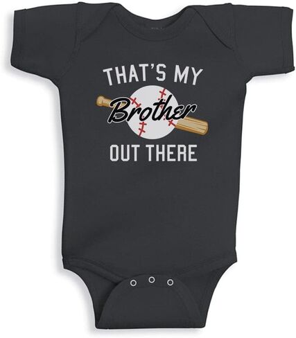 Baseball That's My Brother Out There Baby Infant Bodysuit in Saudi Arabia