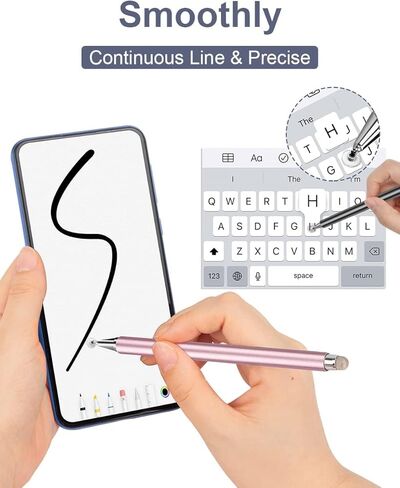 Stylus Pen for iPad 2 in 1 Disc Stylus Pens for Touch Screens with Magnetic Cap in Saudi Arabia