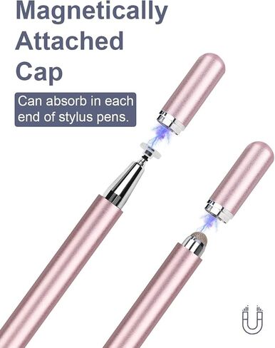 Stylus Pen for iPad 2 in 1 Disc Stylus Pens for Touch Screens with Magnetic Cap in Saudi Arabia