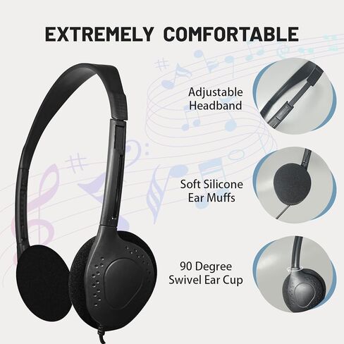 USB-C Headphones, 30-Pack, Black in Saudi Arabia