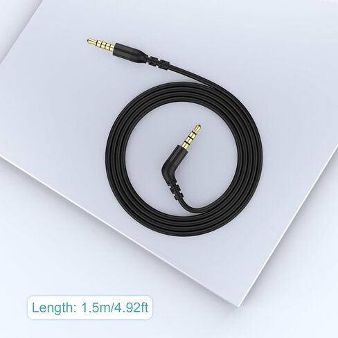 كابل صوت TRS إلى TRRRS بديل لسماعات الرأس مقاس 3.5 مم متوافق مع سماعات SteelSeries Arctis Nova Pro وNova 7 وNova 7X وNova 1 وNova 1P وNova 1X in Saudi Arabia