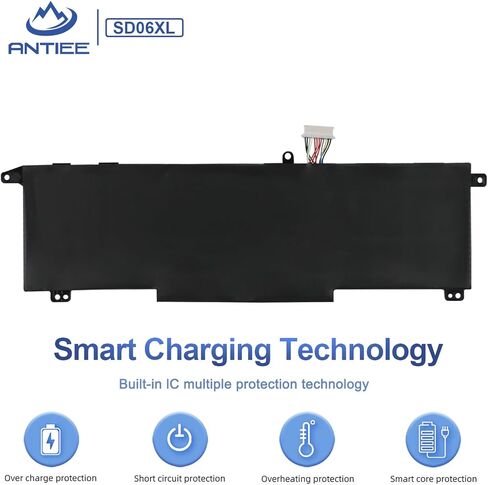 SD06XL L84392-005 Laptop Battery Replacement for HP Omen 15-EK 15-EN 15-EK0013DX 15-EN0023DX 15-EK1013DX 15-EK0XXX 15-EK1075CL 15-EN1075CL 15-EN0XXX L84392-006 L84356-2C1 SDO6XL 11.55V 70.91Wh in Kuwait
