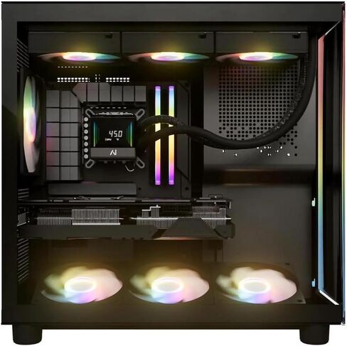 النخبة 50 V3 - RTX 5070 Ti 16 جيجا GDDR7 | Ryzen 7 9800X3D 4.7 جيجا هرتز (5.2 جيجا هرتز Turbo Boost) | 32 جيجابايت DDR5 6000 ميجا هرتز | 2 تيرابايت Gen4 SSD | 850 واط ذهبي PSU | معجبين ARGB | واي فاي + بي تي | فوز 11 in Kuwait