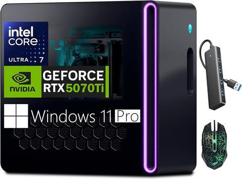 كمبيوتر مكتبي Alienware Aurora ACT1250 للألعاب NVIDIA GeForce RTX 5070Ti Intel Core Ultra 7 265F(>i7-14700) مبرد سائل 32 جيجابايت DDR5 RAM 2 تيرابايت SSD Wi-Fi7 Win 11 Pro in Kuwait