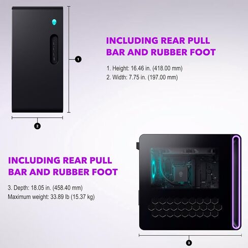 كمبيوتر مكتبي Alienware Aurora ACT1250 للألعاب NVIDIA GeForce RTX 5070Ti Intel Core Ultra 7 265F(>i7-14700) مبرد سائل 32 جيجابايت DDR5 RAM 2 تيرابايت SSD Wi-Fi7 Win 11 Pro in Saudi Arabia