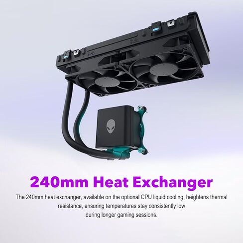 كمبيوتر مكتبي Alienware Aurora ACT1250 للألعاب NVIDIA GeForce RTX 5070Ti Intel Core Ultra 7 265F(>i7-14700) مبرد سائل 32 جيجابايت DDR5 RAM 2 تيرابايت SSD Wi-Fi7 Win 11 Pro in Saudi Arabia