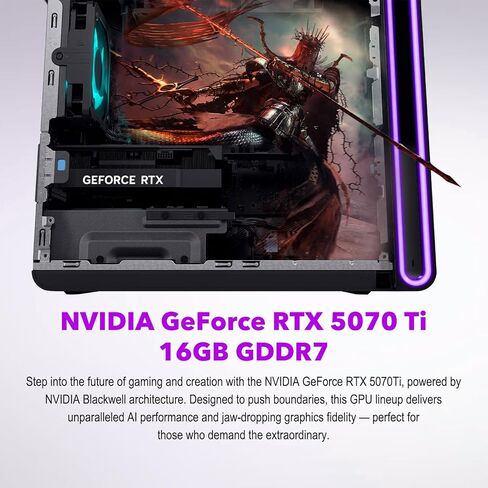 كمبيوتر مكتبي Alienware Aurora ACT1250 للألعاب NVIDIA GeForce RTX 5070Ti Intel Core Ultra 7 265F(>i7-14700) مبرد سائل 32 جيجابايت DDR5 RAM 2 تيرابايت SSD Wi-Fi7 Win 11 Pro in Saudi Arabia