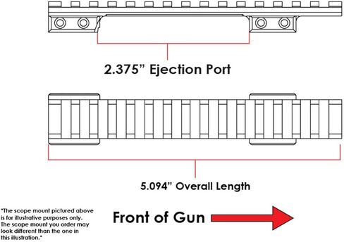 EGW HD Picatinny Scope Mount for CZ 527 – 16mm Dovetail, CNC Machined 7075 Aluminum, Matte Black, Made in USA, Includes Mounting Hardware in Saudi Arabia