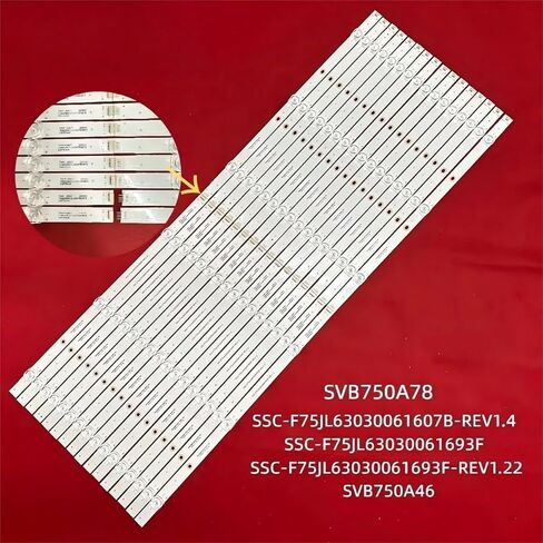 عدة شريط LED مناسب لـ Vizio V755-J04 V755-G4 V755-H4 SSC-F75JL63030061693F-REV1.2 in Kuwait