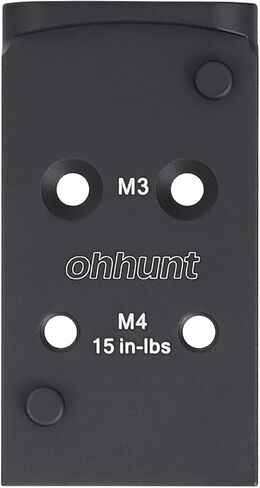 ohhunt Optic Adapter Plate Compatible with Leupold DeltaPoint Pro/EOTech EFLX, Compatible with Glock 17/19 MOS in Saudi Arabia