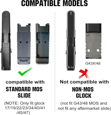 ohhunt Optic Adapter Plate Compatible with Leupold DeltaPoint Pro/EOTech EFLX, Compatible with Glock 17/19 MOS in Saudi Arabia
