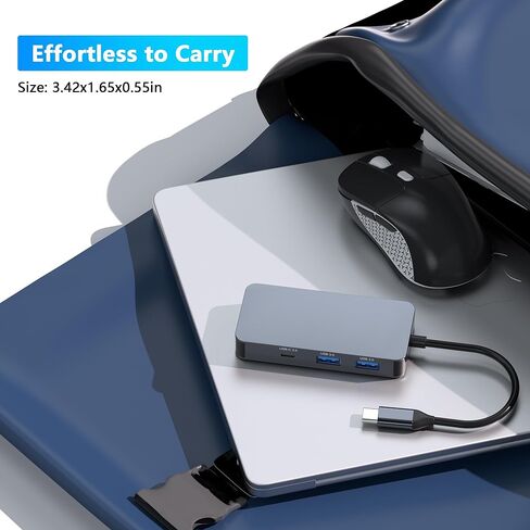محطة إرساء شاشة مزدوجة لأجهزة الكمبيوتر المحمولة Dell/HP/Mac، 7 في 1 USB C إلى محول HDMI مزدوج متعدد المنافذ مع 2*4K HD، 3*منافذ بيانات USB-A/USB-C، 100 وات PD، موزع HDTV للشاشات المزدوجة، شاشة ممتدة in Kuwait