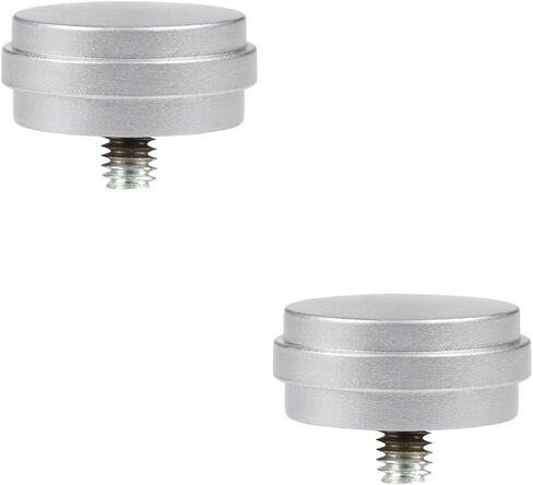 KAMANINA End Cap Replacement Finials for 3/4 or 5/8 Inch Curtain Rods, Black Drapery Rod Ends with M6 Standard Screws, Set of 2 in Saudi Arabia