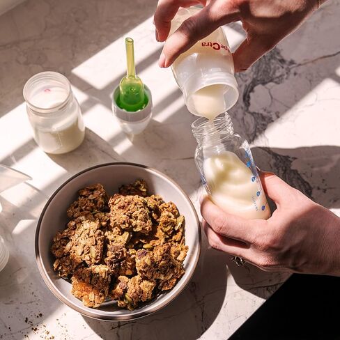 The Hampton Grocer Lacnola Lactation Granola, 2 pack - Healthy Granola for Breastfeeding Moms to Increase Milk Supply | Made from a Galactagogue Superfood Blend with Oats, Flax, Moringa, Almonds, Pumpkin Seeds & Coconut | Lactation Support, Lactation Snac in Saudi Arabia