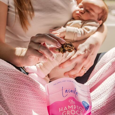 The Hampton Grocer Lacnola Lactation Granola, 2 pack - Healthy Granola for Breastfeeding Moms to Increase Milk Supply | Made from a Galactagogue Superfood Blend with Oats, Flax, Moringa, Almonds, Pumpkin Seeds & Coconut | Lactation Support, Lactation Snac in Saudi Arabia