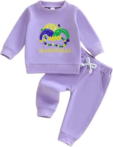 Toddler Baby Girl Carnival Outfit Letter Circus Hat Embroidery Sweatshirt Pullover Top Pants Set Sweatsuit Clothes in Saudi Arabia