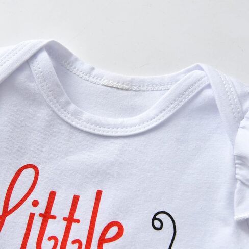 Kulcerry Newborn Baby Girl Clothes Infant Girls Ladybug Printed Bodysuit Tops Pants Headband Outfits Set in Kuwait