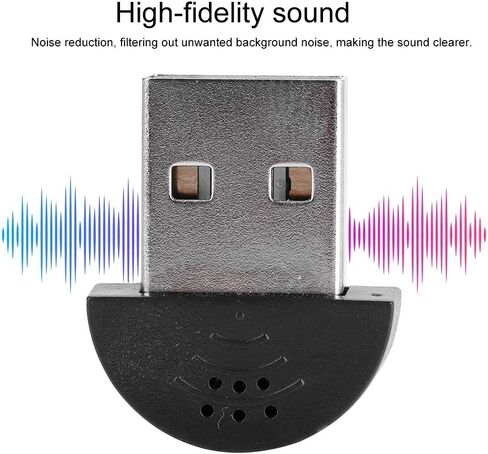 USB Mini Microphone, Omnidirectional Noise Cancellation, High Sensitivity, for Computer Recording, Skype, in Saudi Arabia