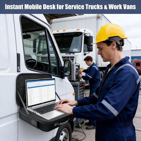 محطة عمل مغناطيسية محمولة للفنيين والمهندسين الميدانيين، كمبيوتر محمول من قماش أكسفورد شديد التحمل ومكتب أدوات مع 18 مغناطيسًا قويًا، حامل كمبيوتر محمول قابل للطي بدون استخدام اليدين متصل بنظام التدفئة والتهوية وتكييف الهواء والجدران والشاحنات in Kuwait
