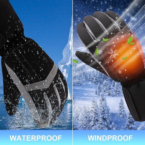 SVPRO Heated Gloves for Men Women - Electric Hand Warmer Gloves with Waterproof Windproof Touchscreen - Winter Warm Heated Thermal Gloves for Outdoor Working Skiing Cycling Hiking Hunting in Saudi Arabia
