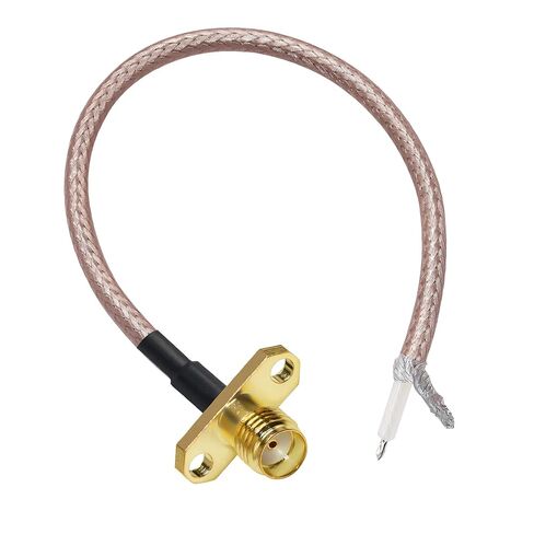 TUOLNK SMA Flange to PCB Solder Pigtail SMA Female 2 Hole Panel Mount to PCB Welding WiFi Antenna Extension RG316 6inch(15cm) Soldering Coaxial Coax Cable 2 Pack in Saudi Arabia