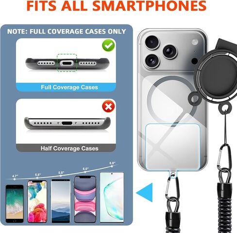 Upgraded N52 Magnetic Phone Holder with Universal Elastic Running Belt for Backpacks/Waist Bag Travel, Hiking, Rock Climbing, and Photography, Fits Phones, Keys, and Credit Cards in Saudi Arabia