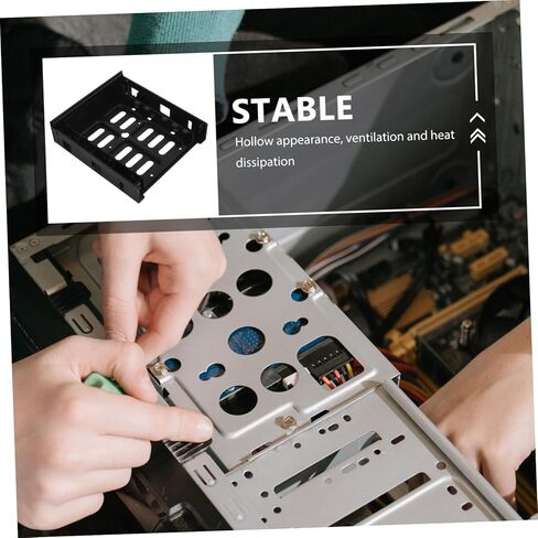 jojofuny 3.5 بوصة إلى 5.25 بوصة Drive Bay Ssd Bracket مقاومة للحرارة ومضادة للكهرباء الساكنة مجموعة تركيب القرص الصلب in Kuwait