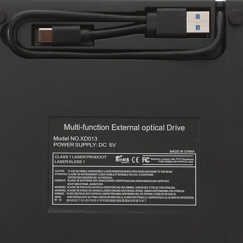 ناسخ أقراص DVD خارجي USB محمول مع وسادة مضادة للانزلاق، ناسخ أقراص مضغوطة متعدد الوظائف متوافق مع أجهزة الكمبيوتر المحمول وأجهزة الكمبيوتر المحمولة وأجهزة الكمبيوتر المحمولة والكمبيوتر المحمول، تصميم رفيع وخفيف الوزن يدعم بطاقة الذاكرة in Kuwait