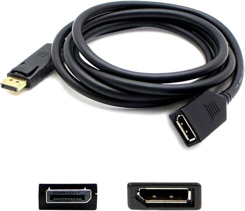 كابل DisplayPort 1.2 ذكر إلى DisplayPort 1.2 أنثى بطول 6 أقدام لدقة تصل إلى 3840x2160 (4K UHD) in Saudi Arabia