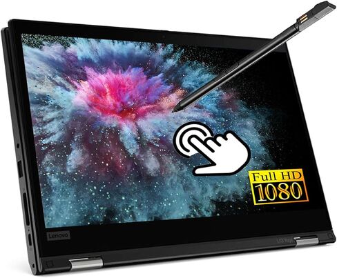 لينوفو ثينك باد L13 يوجا 2 في 1 كمبيوتر محمول 13.3 بوصة فل اتش دي لمس، انتل كور i5-10310U، 16 جيجا DDR4 رام 256 جيجا اس اس دي، ويندوز 11 برو (متجدد) in Kuwait