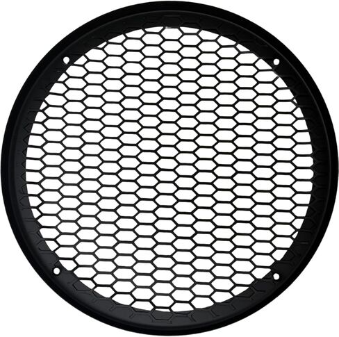 Bass Rockers 6.5" Metal Speaker Grill Cover Heavy-Duty Honeycomb Mesh Protective Grille Guard, Universal Fit for 6.5" Car Audio Door Speakers & Custom Boxes, Matte Black, 4-Hole Mount (4 Pack) in Saudi Arabia