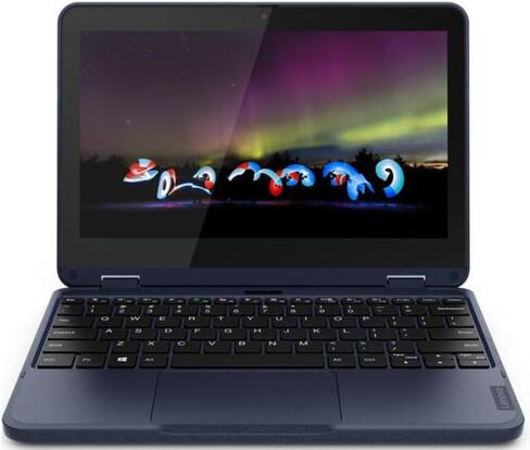 Lenovo 300w Gen 3 11.6" HD Touch 2-in-1 Laptop, AMD 3015e, 4GB DDR4 RAM, 64GB eMMC, Windows 11 Pro, Abyss Blue (Model 82J1000HUS) (300w) in Saudi Arabia