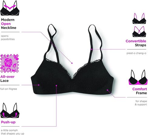 حمالة صدر لاسلكية للنساء من Maidenform مريحة للغاية من الدانتيل Dm7680 in Saudi Arabia