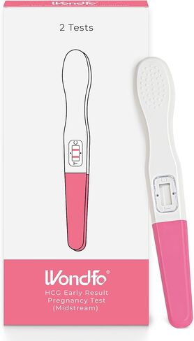 Wondfo Early Result Pregnancy Test Sticks-6 Days Before Missed Period-Rapid Detection at Home Pregnancy Test (2 Pack) in Kuwait