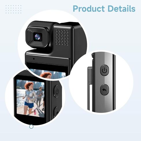 L9 Mini Body Camera, Night Vision, 180° Rotating Lens, Motion Detection, Portable Sports and WiFi Camera with Recording in Saudi Arabia