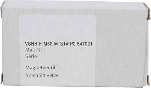 SMOCONE Expedited VSNB-F-M52-M-G14-P2 547021 New and Sealed in Box VSNBFM52MG14P2 547021 1 Year Warranty in Saudi Arabia