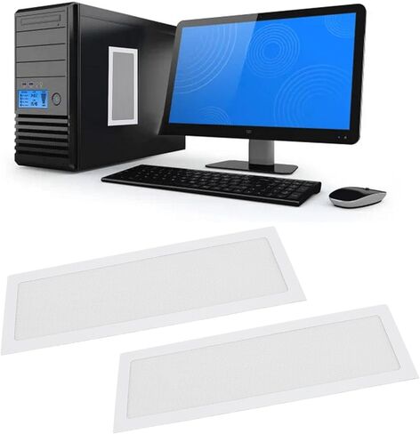 360mm x 120mm PC Case Dust Mesh Filter, PVC Computer PC Case Dust Proof Filter, Magnetic Frame Proof Covers for Computer Fan (White) in Saudi Arabia