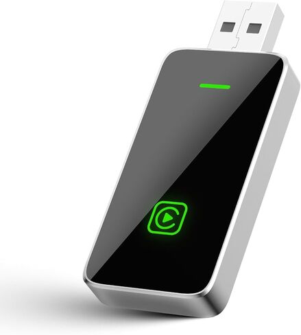 محول Carplay اللاسلكي لأجهزة Apple، ترقية محول تشغيل السيارة السلكي إلى اللاسلكي، التوصيل والتشغيل، التحكم المستقر وعدم التأخير، عصا دونجل تشغيل السيارة فقط لسيارات Apple السلكية CarPlay ولهاتف iPhone iOS 10+ in Kuwait