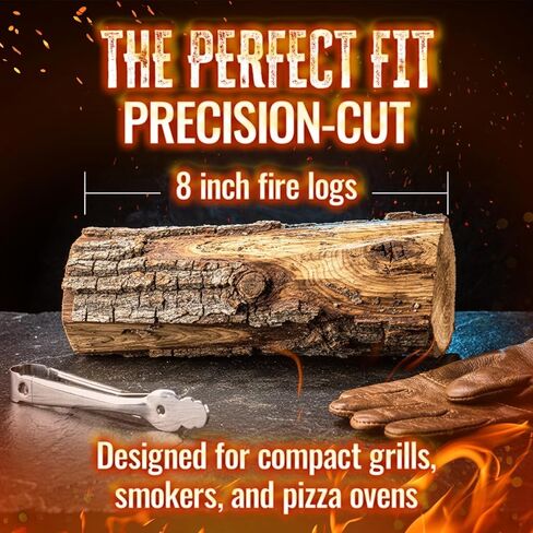Rancho Viejo Wood Logs – 100% Natural Hardwood Firewood for Grilling, Indoor Fireplaces, Outdoor Campfires & Wood Stoves – Long Burn Time, Low Smoke & Chemical-Free Fire Logs, 9.9 lb, 1-Pack in Saudi Arabia
