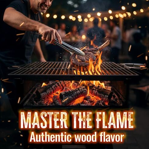 Rancho Viejo Wood Logs – 100% Natural Hardwood Firewood for Grilling, Indoor Fireplaces, Outdoor Campfires & Wood Stoves – Long Burn Time, Low Smoke & Chemical-Free Fire Logs, 9.9 lb, 1-Pack in Saudi Arabia
