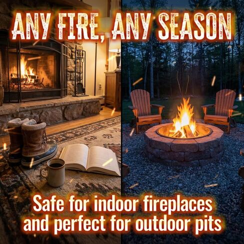Rancho Viejo Wood Logs – 100% Natural Hardwood Firewood for Grilling, Indoor Fireplaces, Outdoor Campfires & Wood Stoves – Long Burn Time, Low Smoke & Chemical-Free Fire Logs, 9.9 lb, 1-Pack in Saudi Arabia