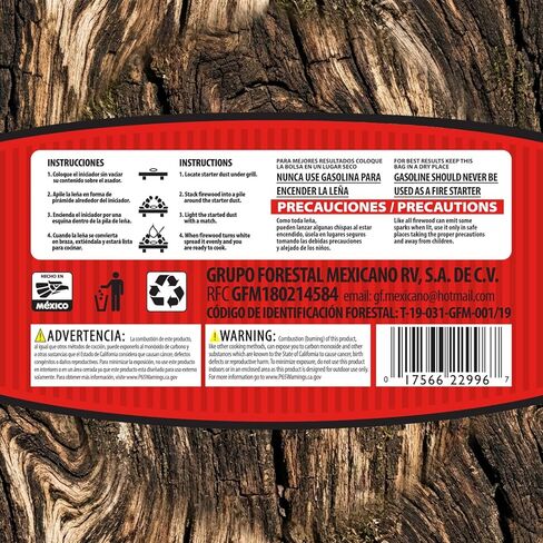 Rancho Viejo Wood Logs – 100% Natural Hardwood Firewood for Grilling, Indoor Fireplaces, Outdoor Campfires & Wood Stoves – Long Burn Time, Low Smoke & Chemical-Free Fire Logs, 9.9 lb, 1-Pack in Saudi Arabia