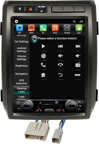 لراديو Ford F150 2009 2010 2011 2012 ترقية، نظام ستيريو وحدة المعالجة المركزية 8 النواة، شاشة لمس 12.1 بوصة، Carplay وAndroid Auto، كاميرا مجانية (تناسب التيار المتردد اليدوي فقط!) in Kuwait