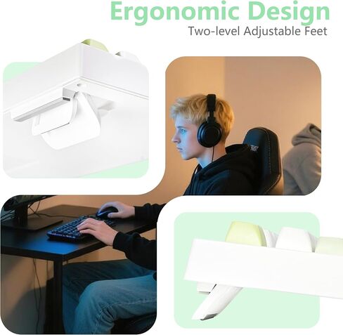 Wireless Keyboard, Quiet Keyboard for Work, Tri-Mode BT5.0/2.4GHz/USB-C, Creamy Keys with RGB Backlight, 94-Key, Anti-ghosting Keys, Compatible with PC, Mac, Gaming Consoles in Kuwait