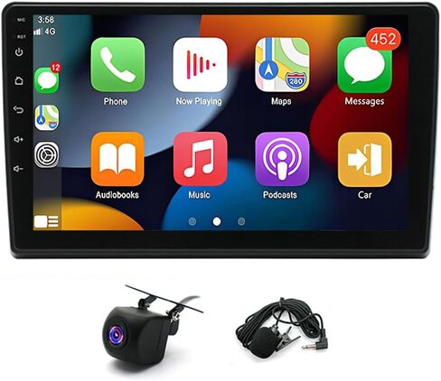 راديو أندرويد لسيارة شيفروليه سيلفرادو 1500 2500 3500 2008-2013 مع Carplay اللاسلكي/Android Auto، راديو السيارة ستيريو 10 بوصة شاشة تعمل باللمس لكورولا مع نظام ملاحة GPS/بلوتوث/كاميرا احتياطية 2+32 جيجا in Kuwait