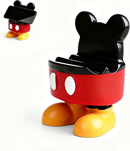 Cute Mouse-Shaped Phone Stand - Desk Organizer for Phone Tablets - Non-Slip Silicone Desk Decor, Home Office Gift for Mouse Lovers in Saudi Arabia