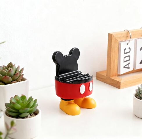 Cute Mouse-Shaped Phone Stand - Desk Organizer for Phone Tablets - Non-Slip Silicone Desk Decor, Home Office Gift for Mouse Lovers in Saudi Arabia