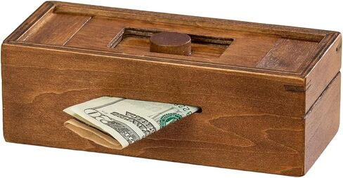 Bits and Pieces - Secret Money Box IV Red Brainteaser - Wooden Puzzle Gift Box - Secret Compartment Brain Game in Saudi Arabia